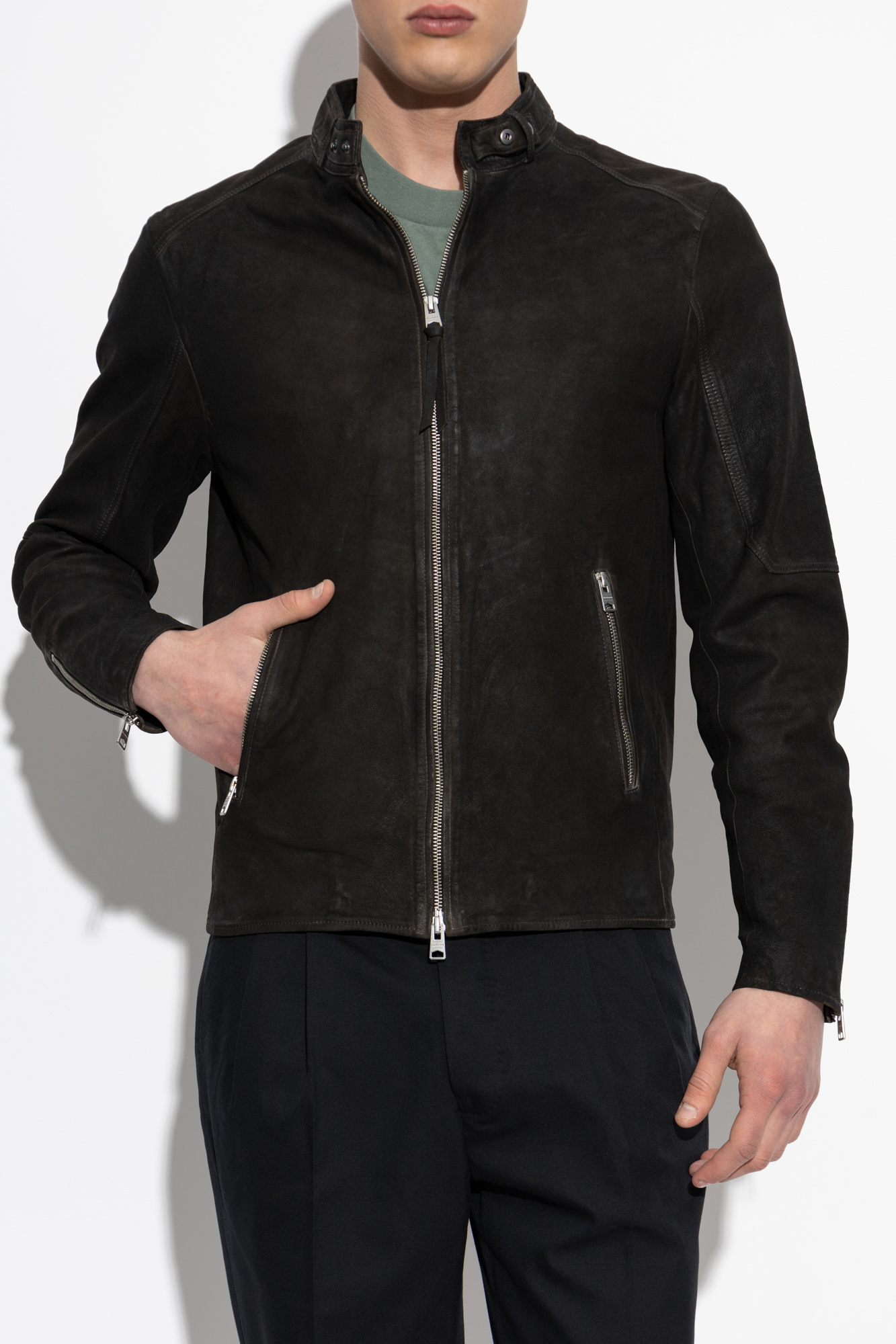 オールセインツ ALL SAINTS　羊革　ブラック　CORA JACKET. AllSaints Leather jacket Cora | Men's Clothing | Vitkac